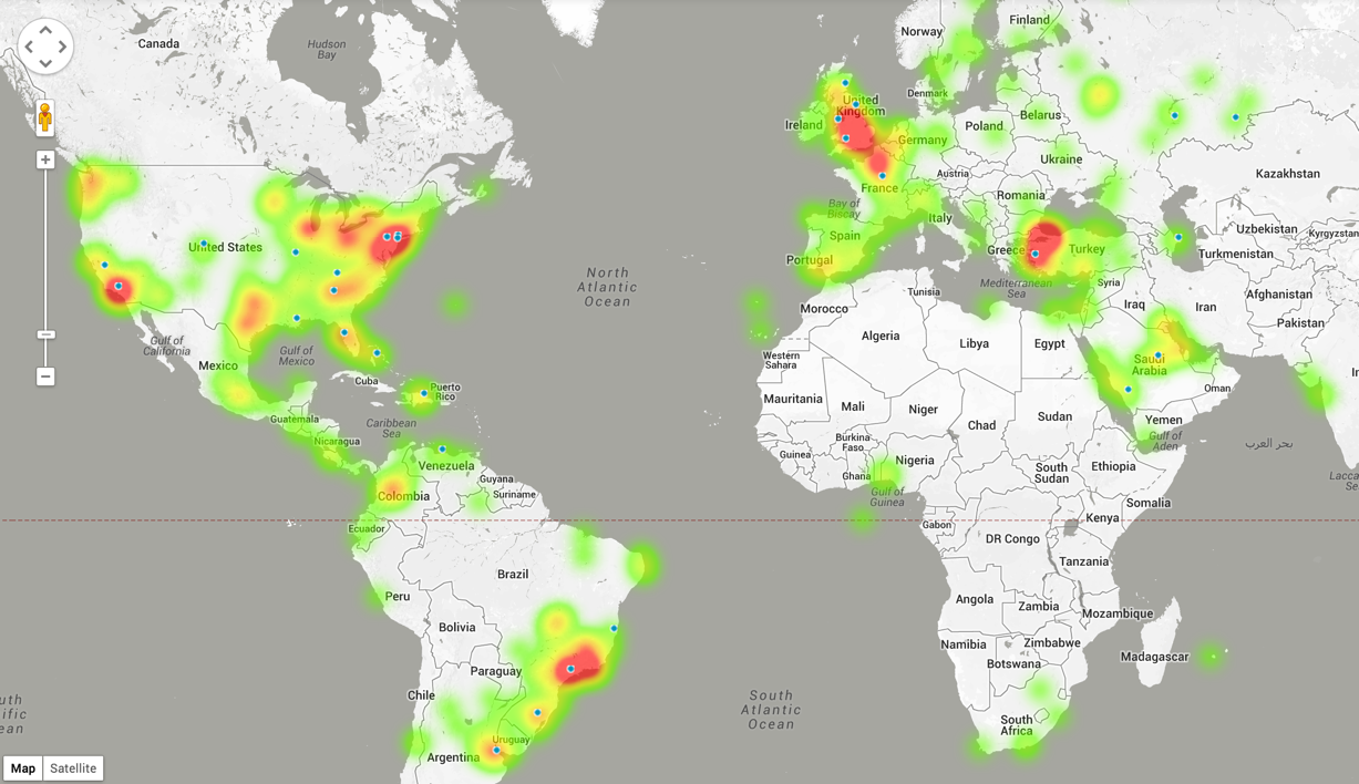 Using the Twitter Stream API to Visualize Tweets on Google Maps