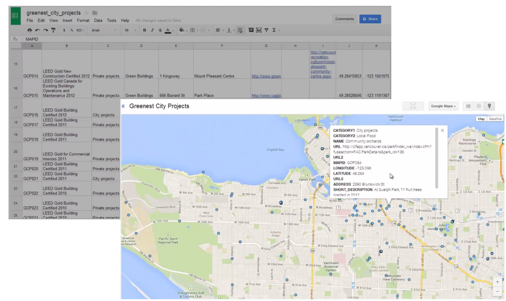 Mapping a CSV file